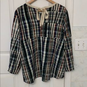 MYF Fausta Santi checkered top size large